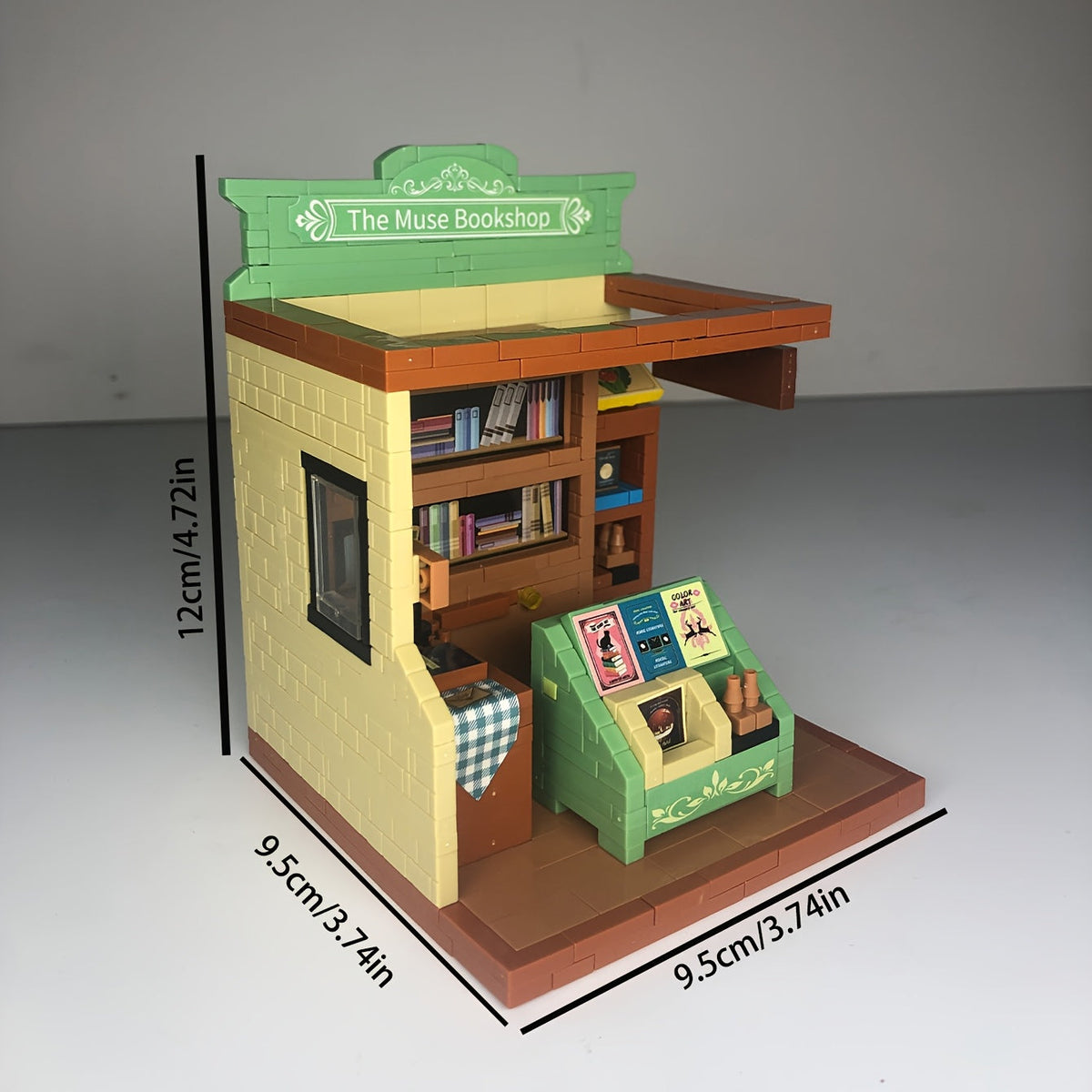 Vintage Buchhandlung Bausteinset