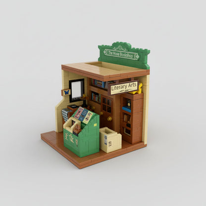 Vintage Buchhandlung Bausteinset