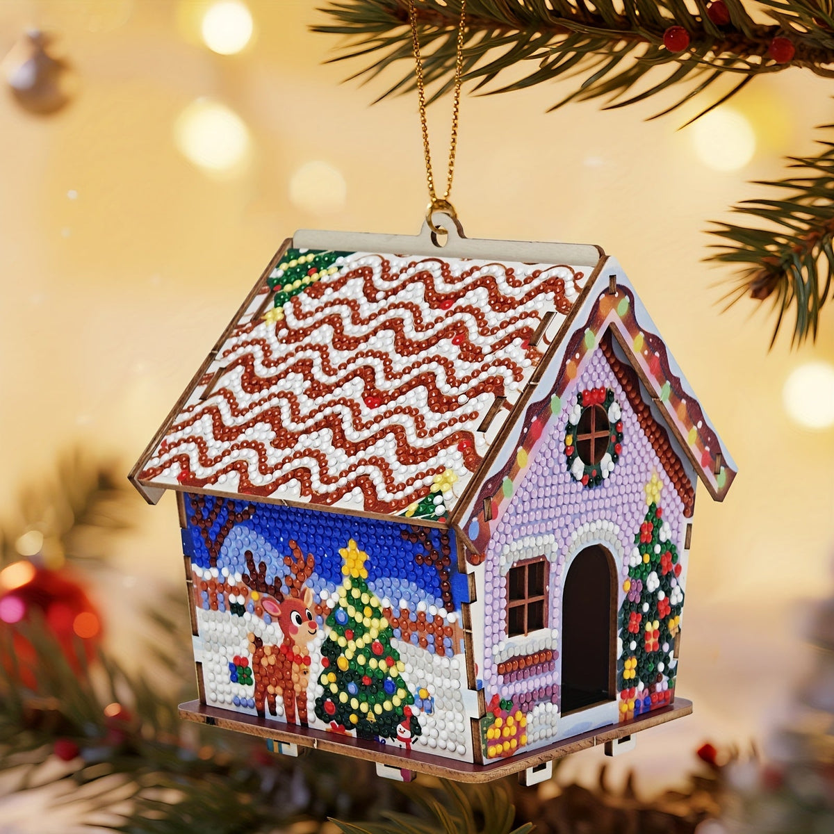Diamond Painting Weihnachtshäuschen