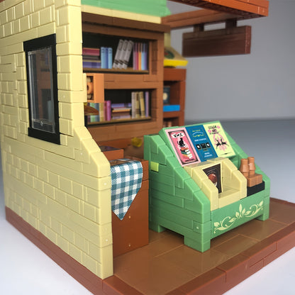 Vintage Buchhandlung Bausteinset