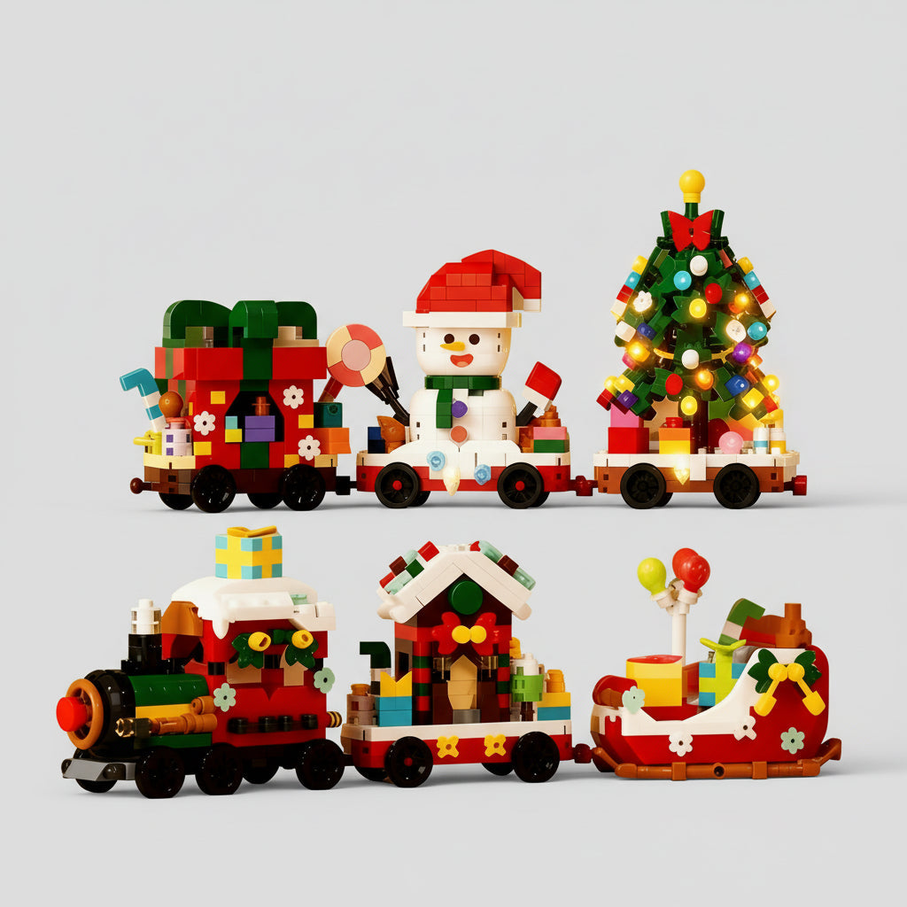 Weihnachtszug Bausteinset