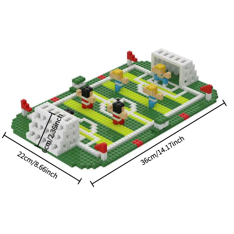 Fußballfeld Bausteinset