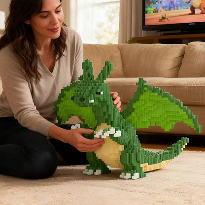 Grüner Drache Bausteinset