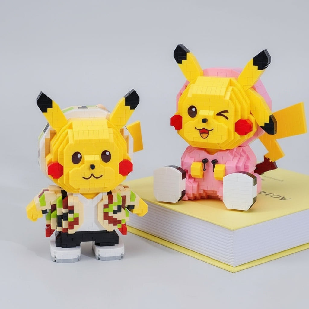 Cooles gelbes Blitzmonster Bausteinset
