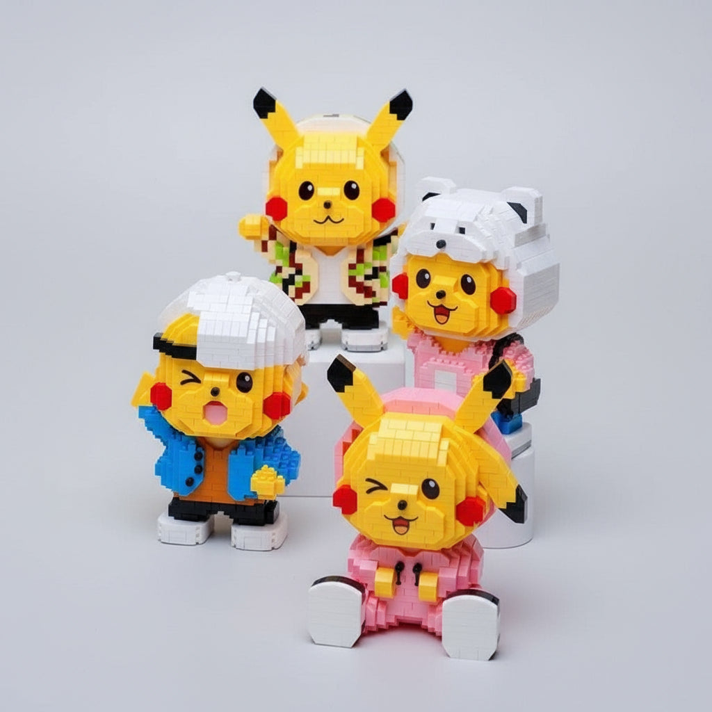Cooles gelbes Blitzmonster Bausteinset