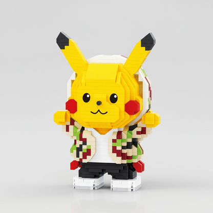 Cooles gelbes Blitzmonster Bausteinset