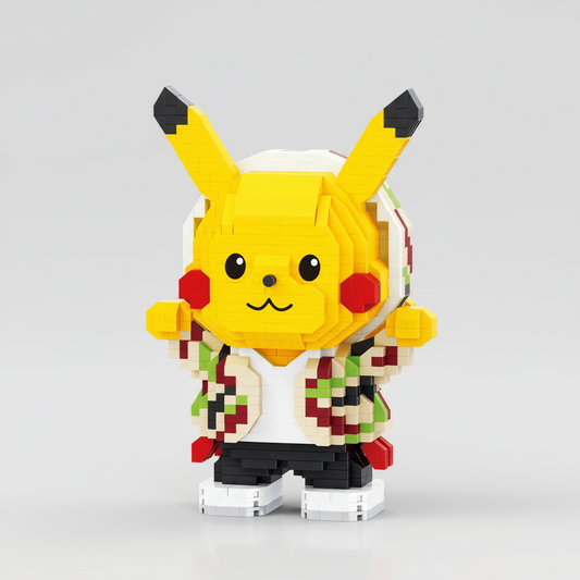 Cooles gelbes Blitzmonster Bausteinset