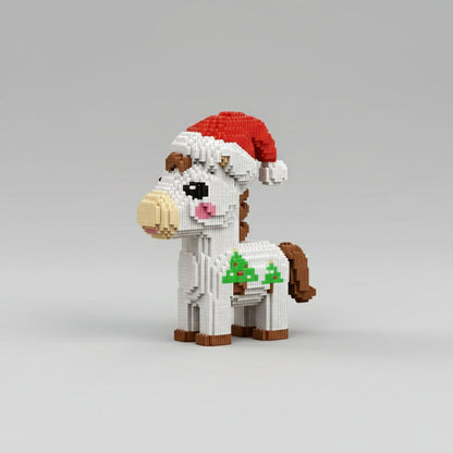 Weihnachts-Pferd Bausteinset