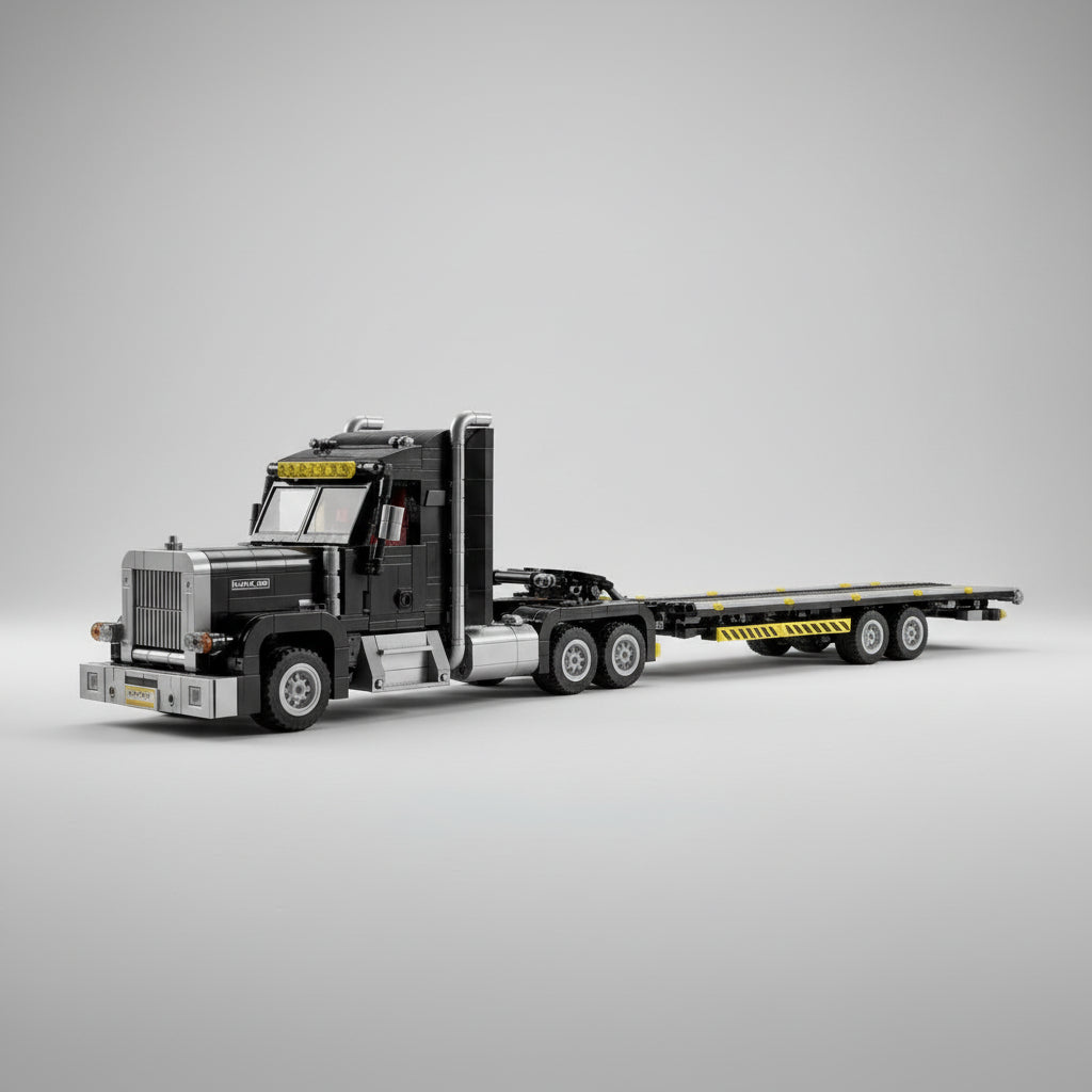 MEGA Premium Schwarzer LKW Bausteinset
