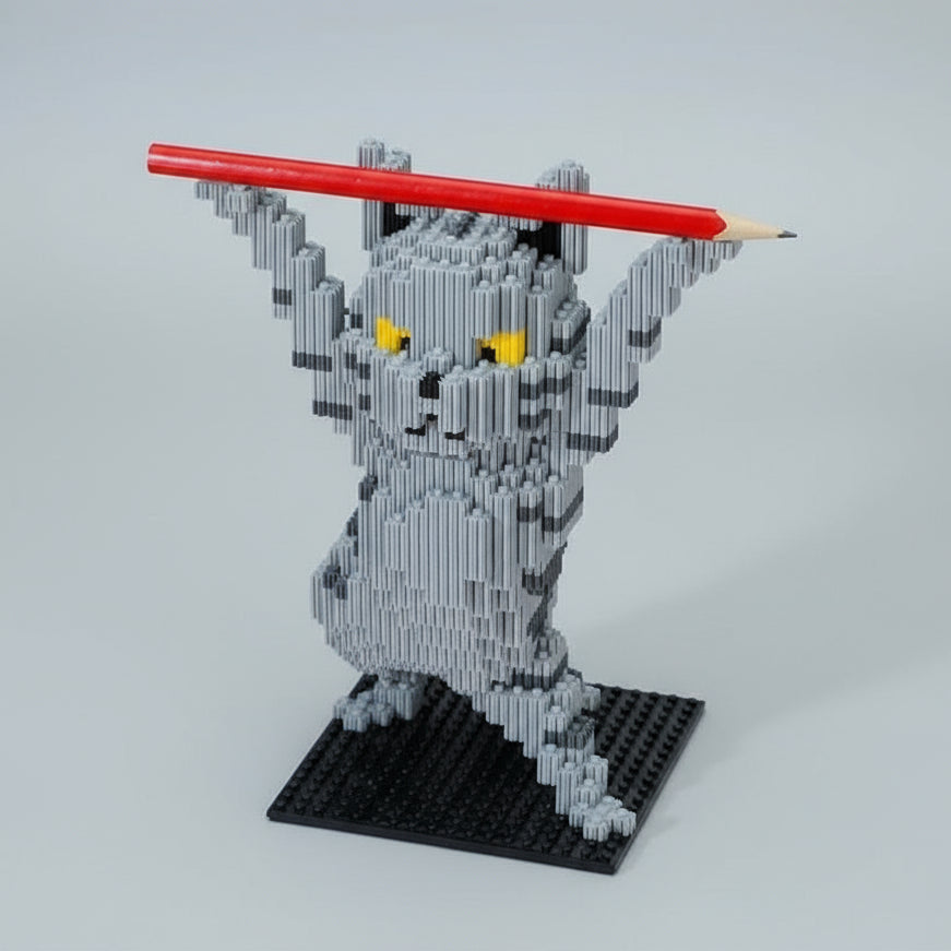 Tanzende Katze Bausteinset