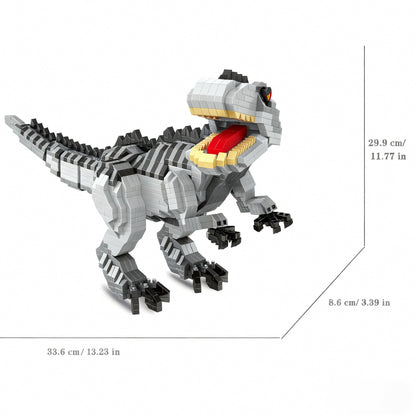 Grauer T-Rex Bausteinset