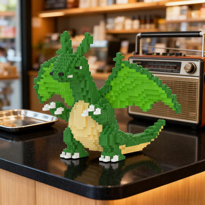 Grüner Drache Bausteinset