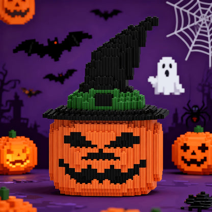 Halloween-Kürbis Bausteinset