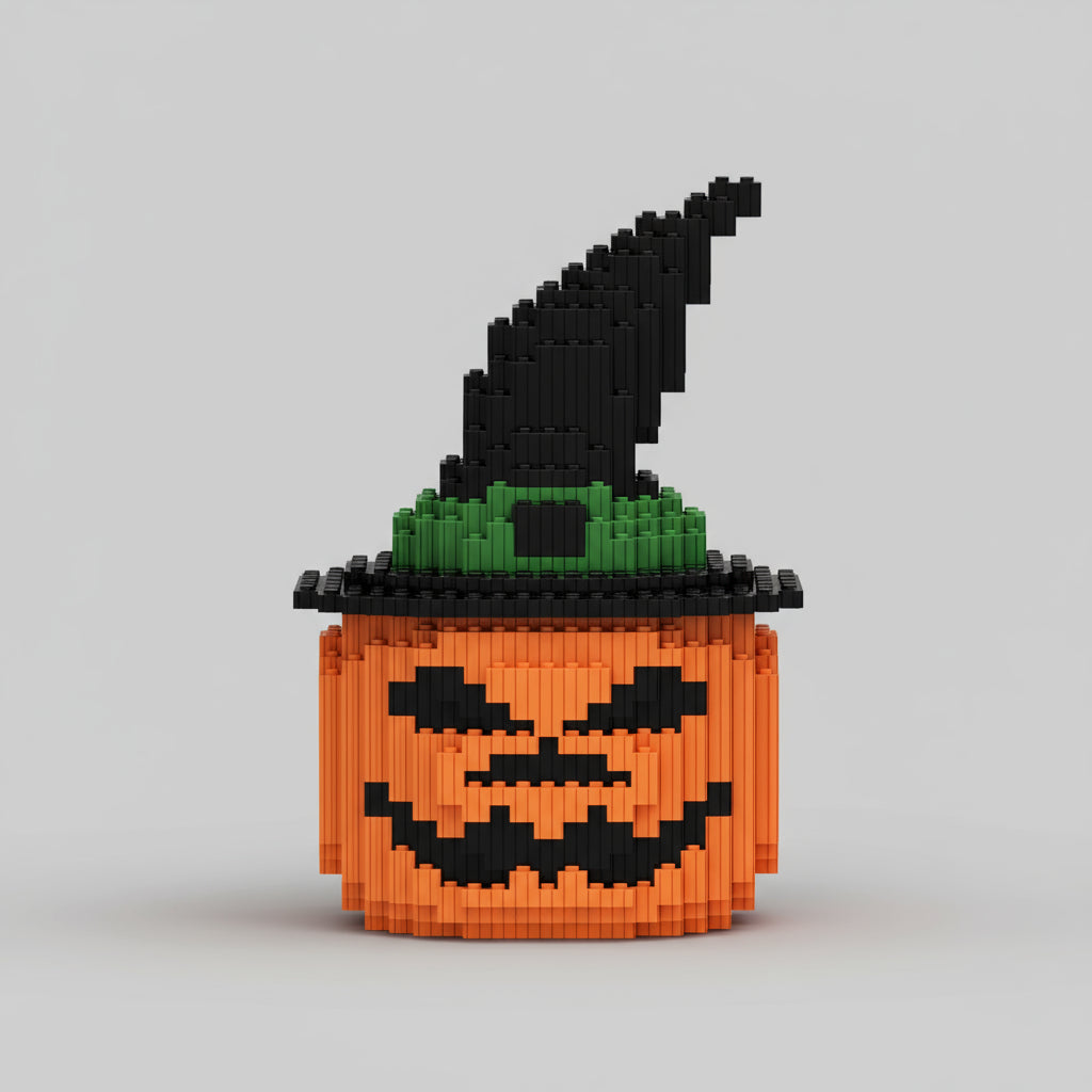 Halloween-Kürbis Bausteinset