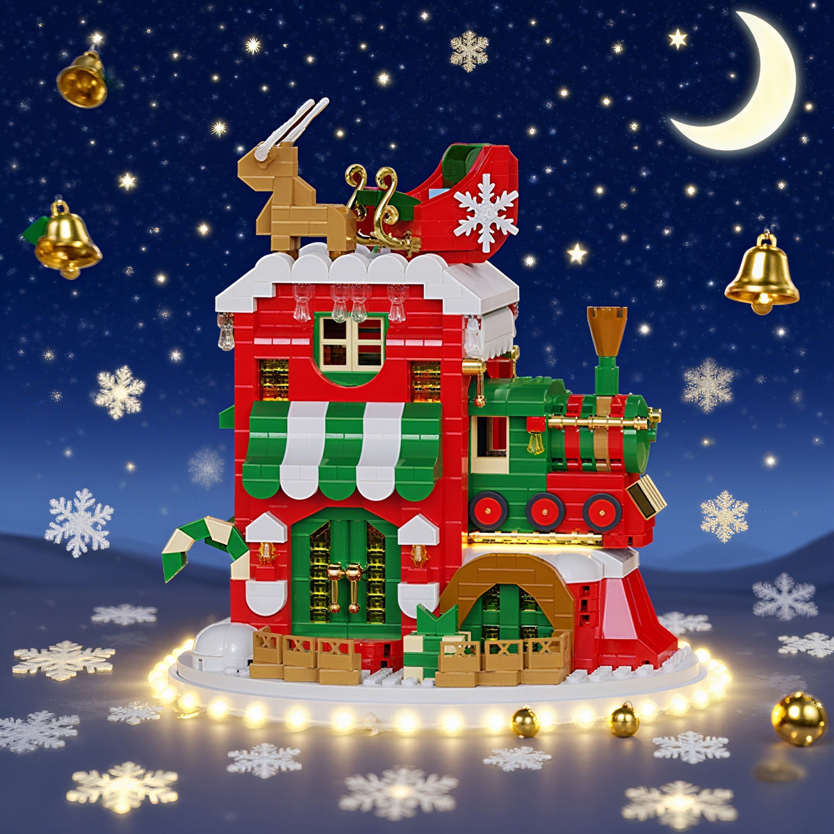 Weihnachtshäuser Bausteinset