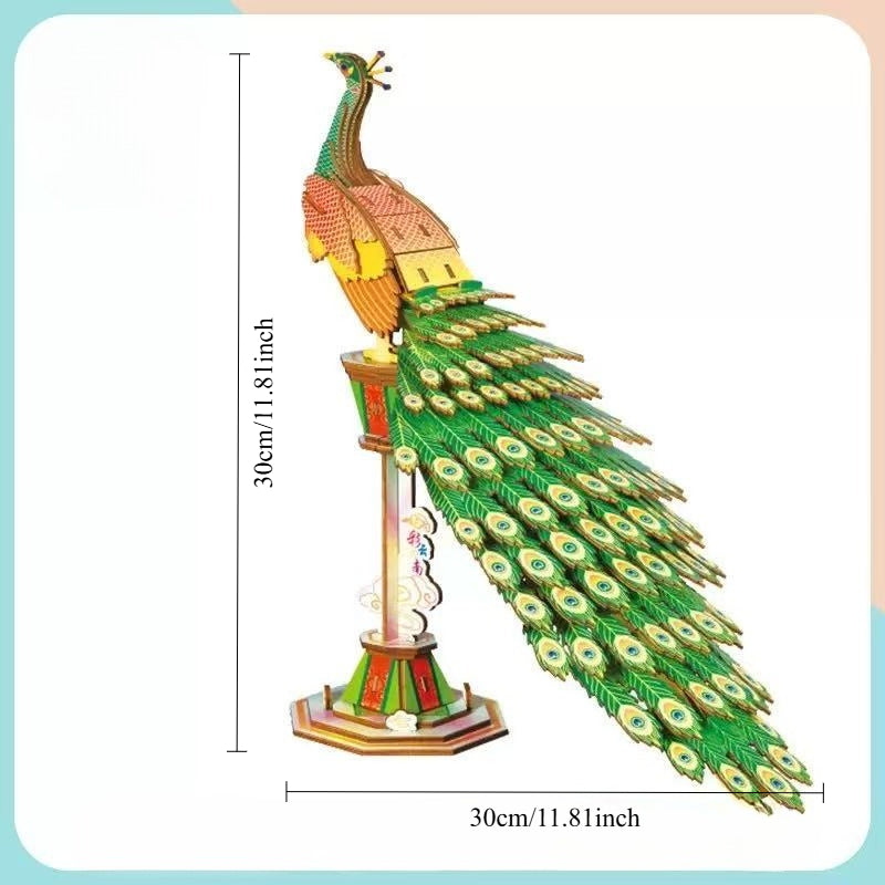 Pfau 3D-Holzbausatz