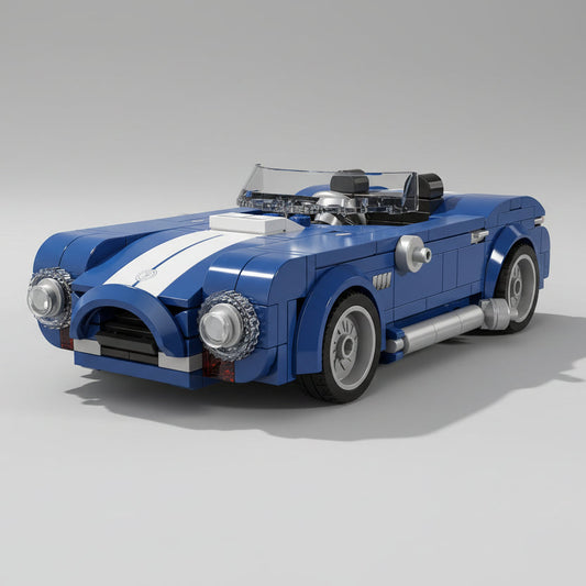 Schöner Blauer Supersportwagen Bausteinset