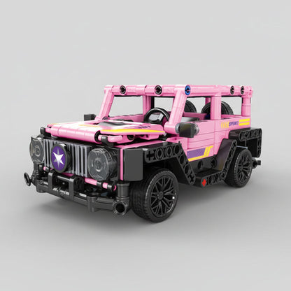 Rosa Jeep Bausteinset