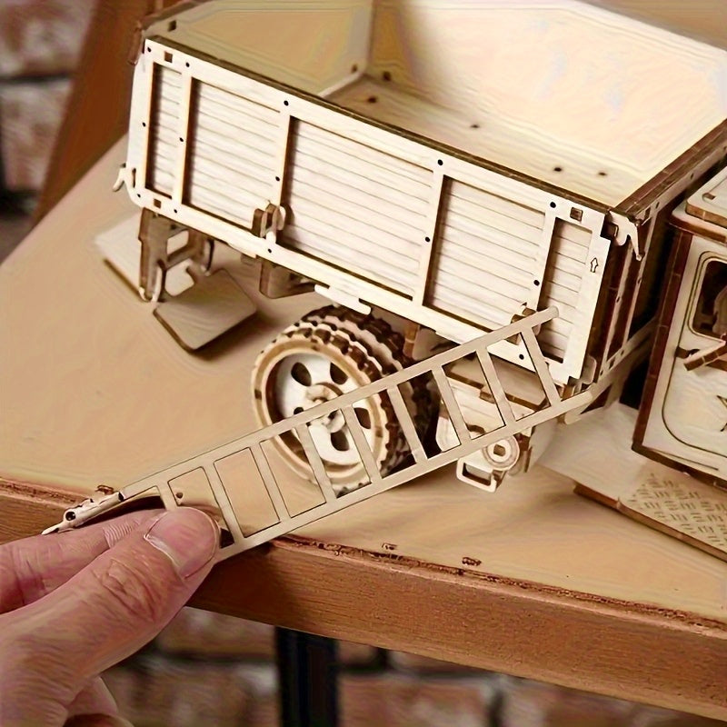 Militärtruck 3D-Holzbausatz