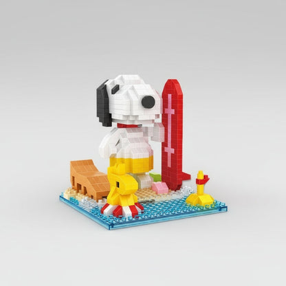Fiktiver Beagle am Strand Bausteinset