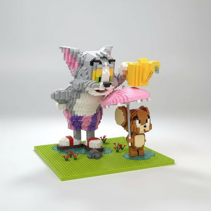 Lustiges Katz & Maus Bausteinset