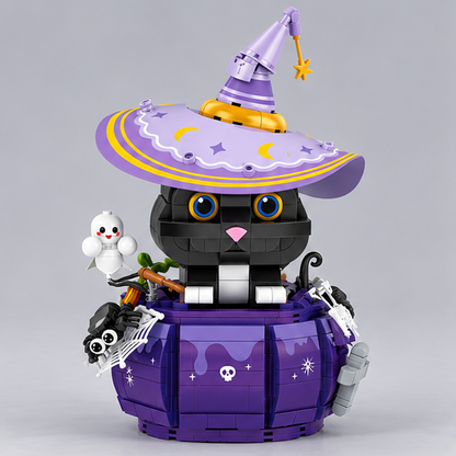 Halloween-Katze Bausteinset