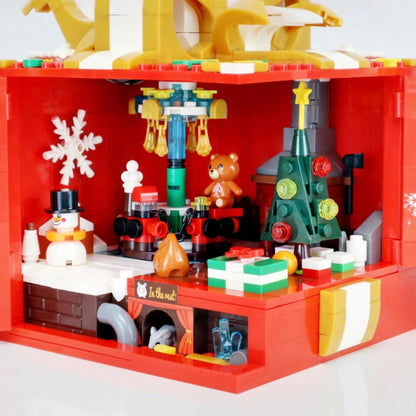 Weihnachts-Geschenkbox Bausteinset