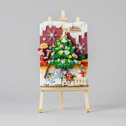 Weihnachtsbild Bausteinset
