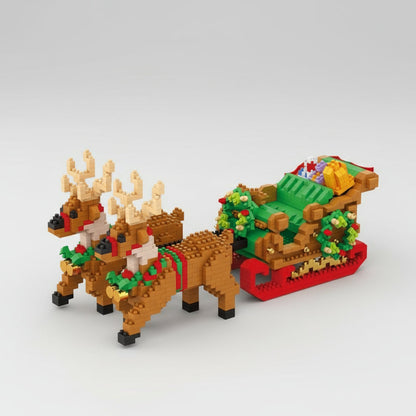 Weihnachtsschlitten Bausteinset
