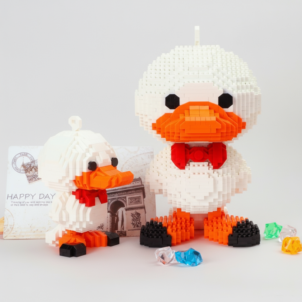 Niedliche Ente Bausteinset