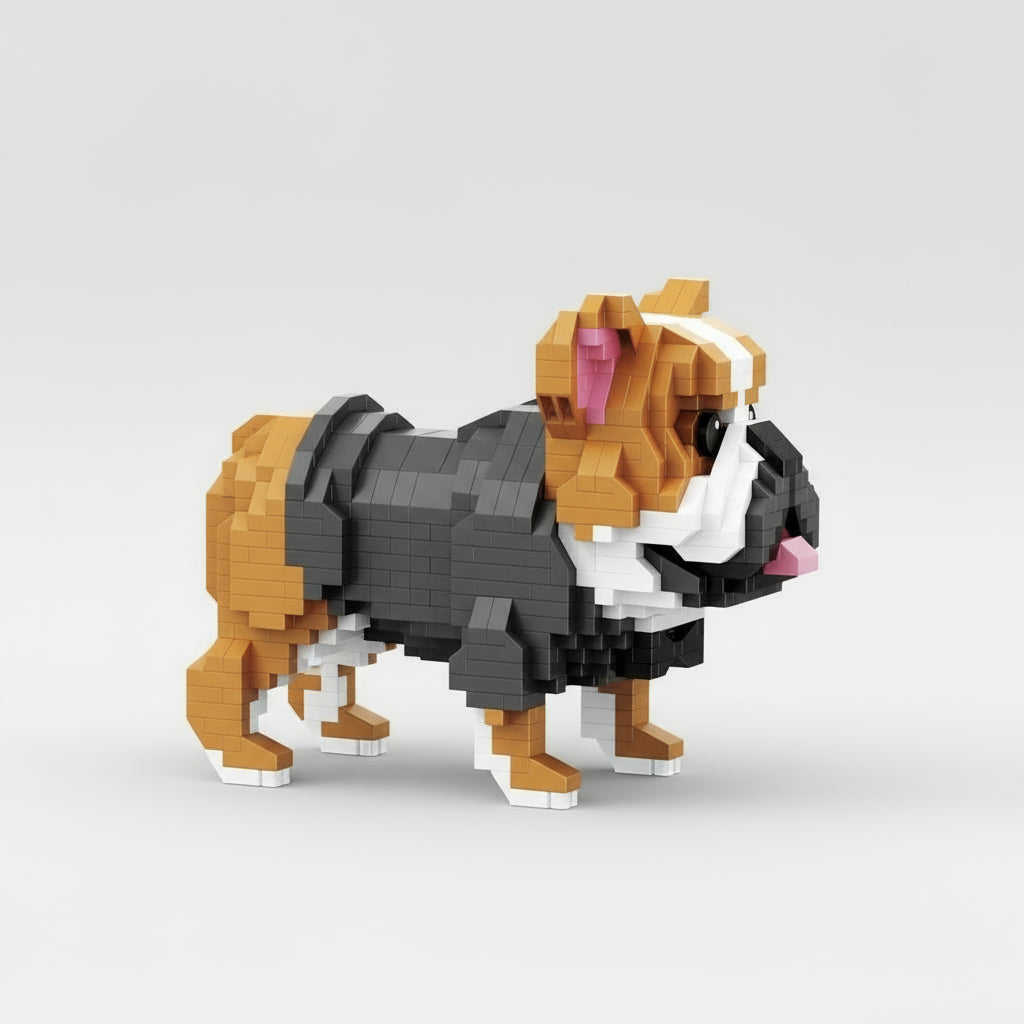 Englische Bulldogge Bausteinset