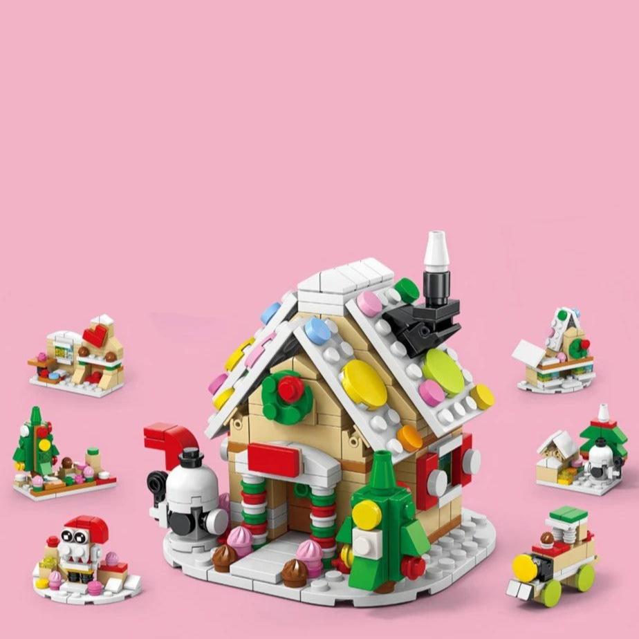 1+6 Weihnachtsgeschenkset Bausteinset