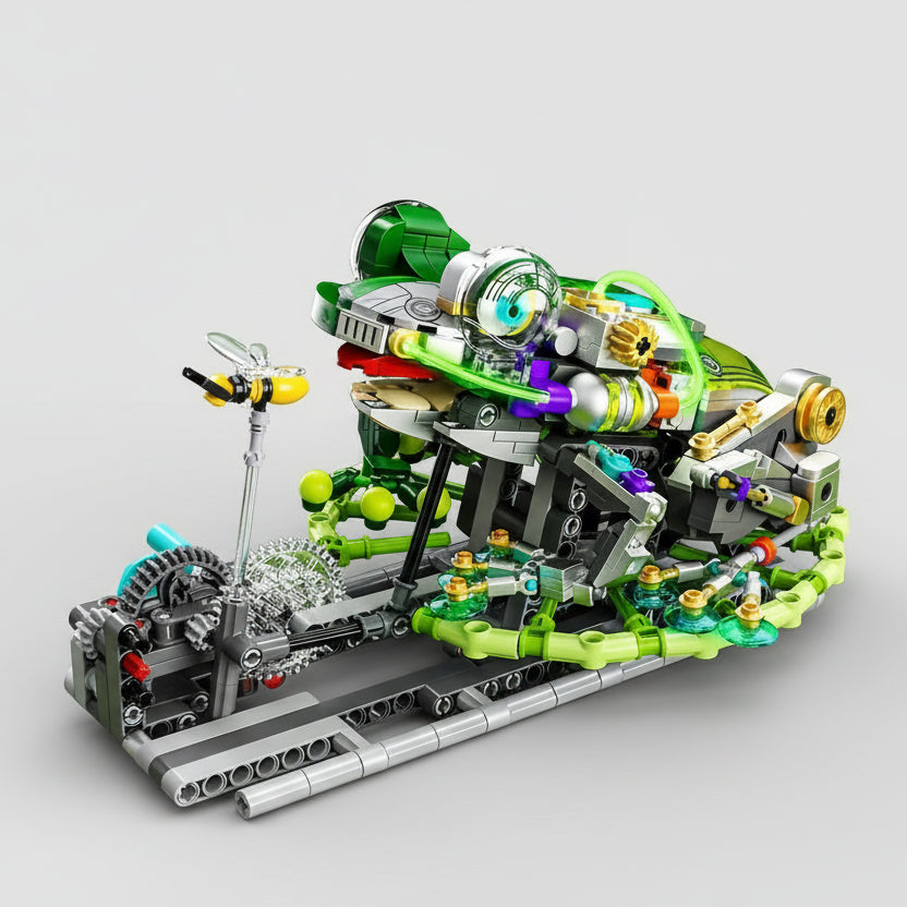 Beweglicher Frosch Bausteinset