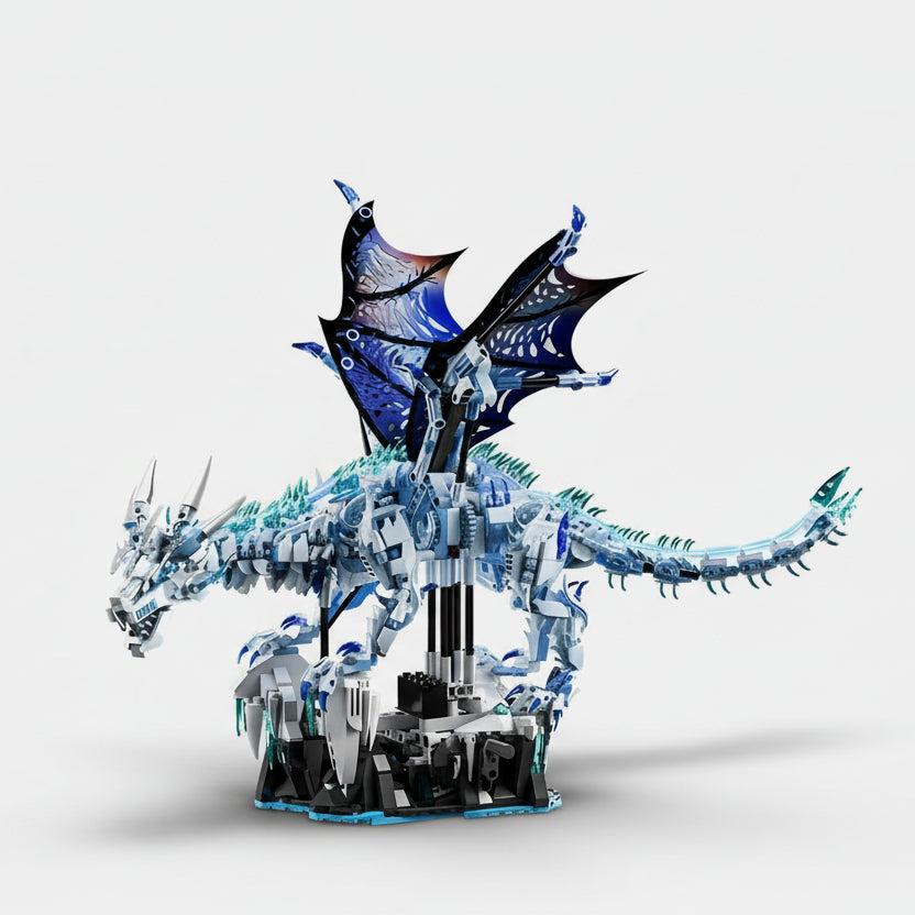 Beweglicher Eisdrache Bausteinset