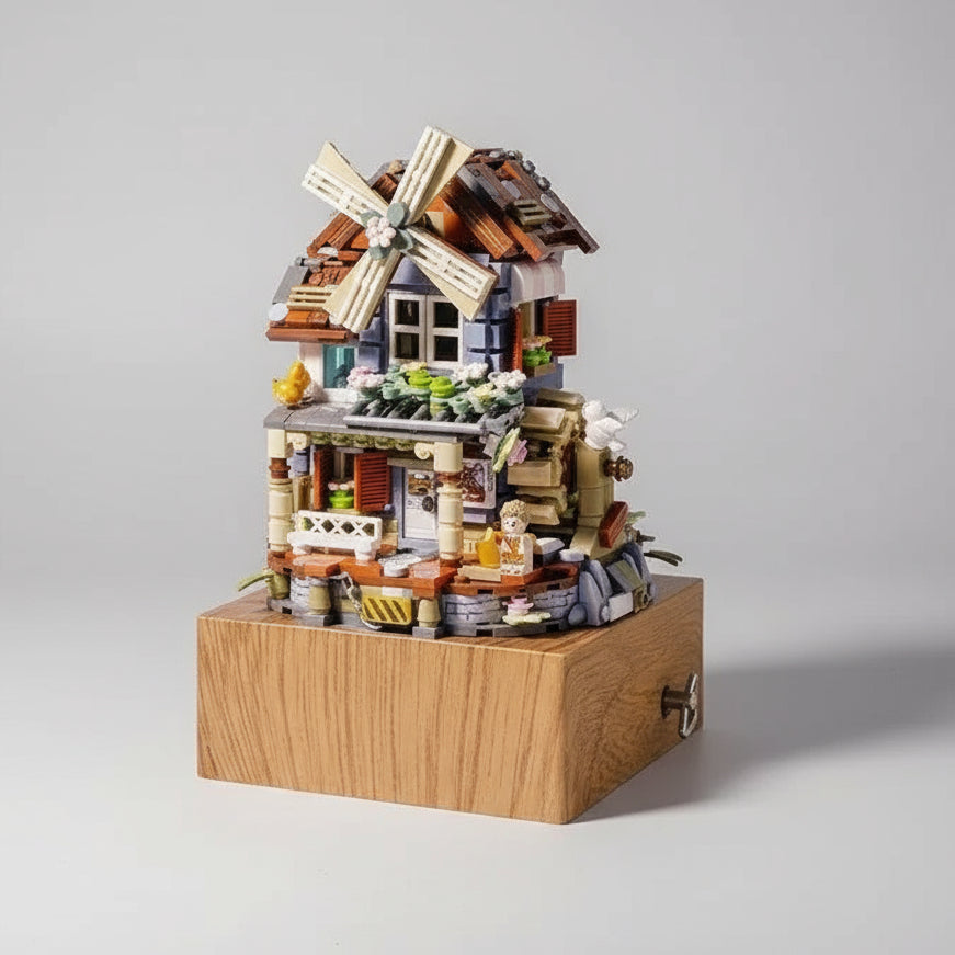 Windmühlen-Spieldose Bausteinset