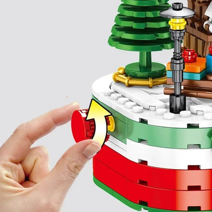 Weihnachtsmann-Spieluhr Bausteinset