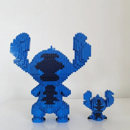 Süßes blaues Wesen Bausteinset