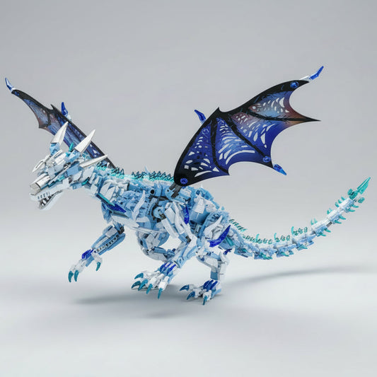 Beweglicher Eisdrache Bausteinset