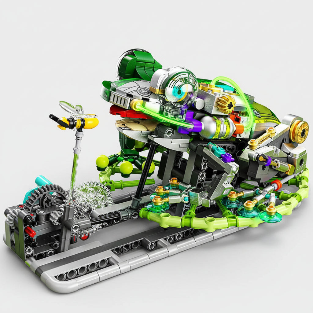 Beweglicher Frosch Bausteinset