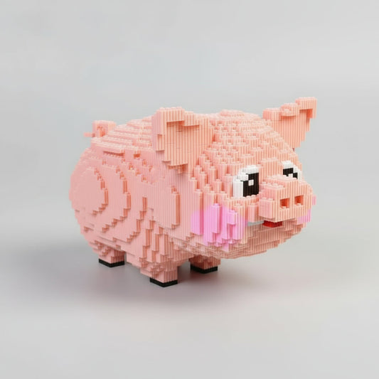 Mega Schwein Bausteinset
