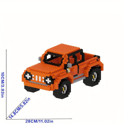 Oranger Truck Bausteinset