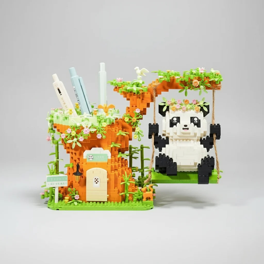 Panda-Federmäppchen Bausteinset