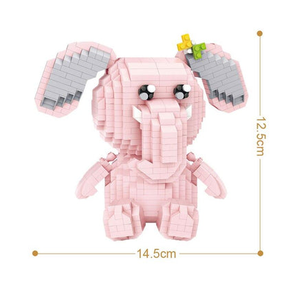 Rosa Elefant Bausteinset