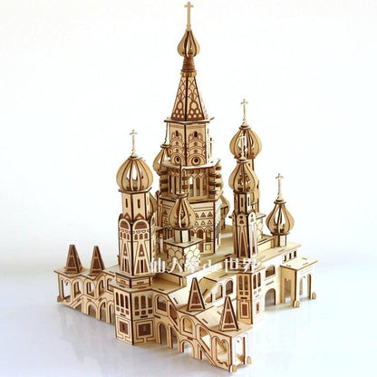 Pokrow-Kathedrale 3D-Holzbausatz