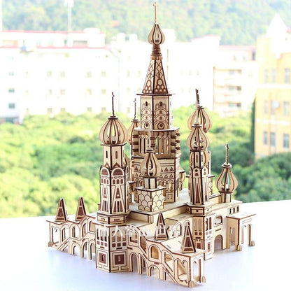 Pokrow-Kathedrale 3D-Holzbausatz