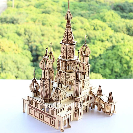Pokrow-Kathedrale 3D-Holzbausatz