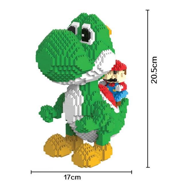 Grüner Dino mit rotem Klempner Bausteinset