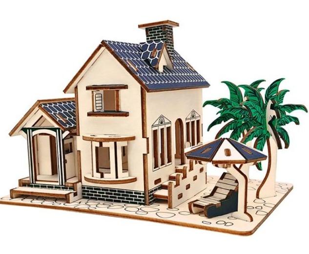 Ozean-Villa 3D-Holzbausatz