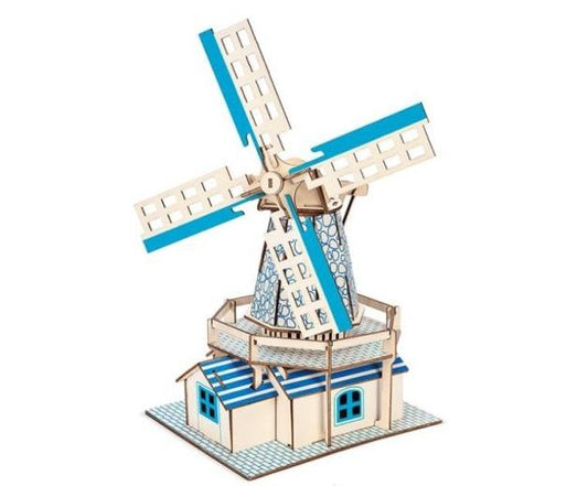 Mühle 3D-Holzbausatz