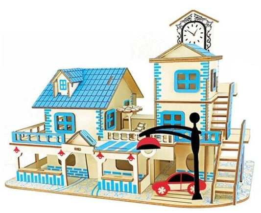 Ferienhaus 3D-Holzbausatz